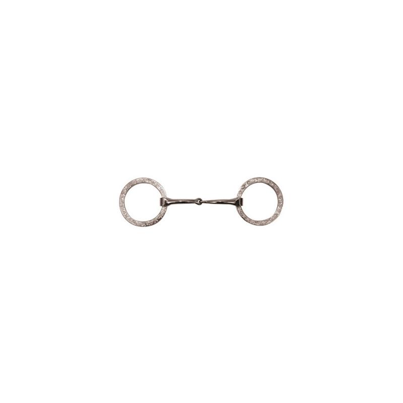 Metalab Flat Ring Snaffle Bit