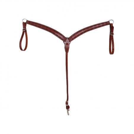 Breast Collar 5959 With Barbwire Tooling