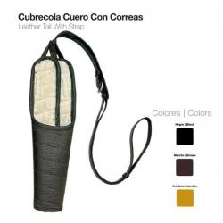  Cubrecola Cuero Con Correas