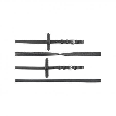 Double Dressage Reins Smooth Leather