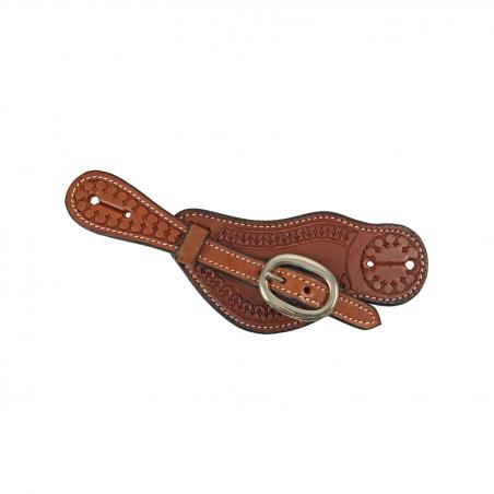 Western Spurs Straps With Snakes Tooling