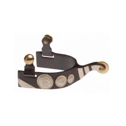 Black Spurs W/metal Plate