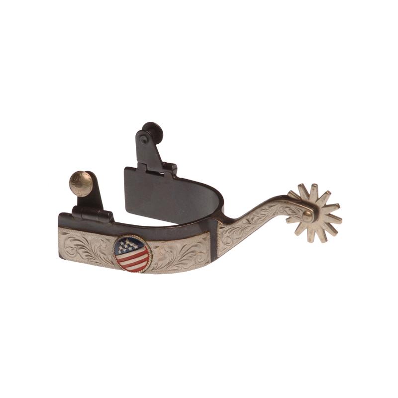 Brown Spurs Usa Flag