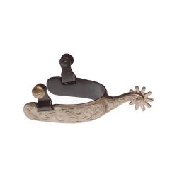 Western Spurs Silver Black