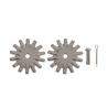 Coppia Rotelle Speroni C/rivetti 303B