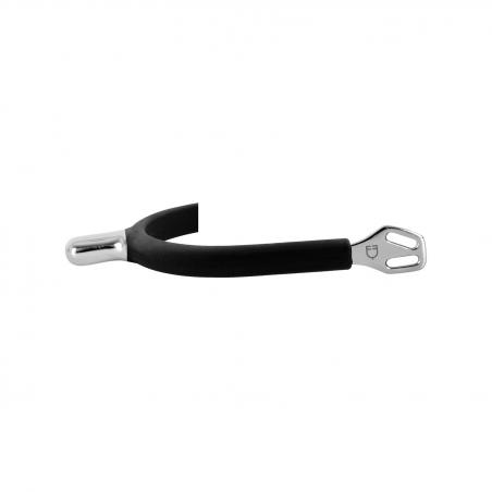 Equestro Straight Tip Spurs Rubber Covered
