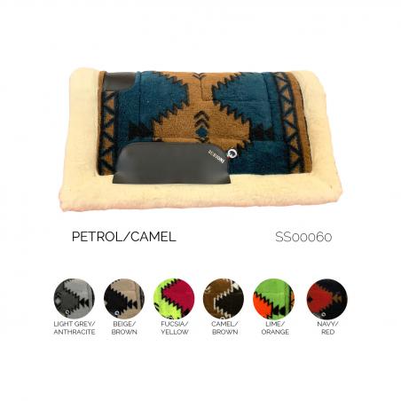 Western Classic Saddle Pad In Polo Fleece And Bottom Wool