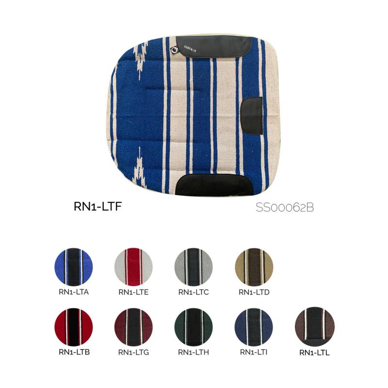 Barrel Saddle Pad W/synt Fleece Bottom