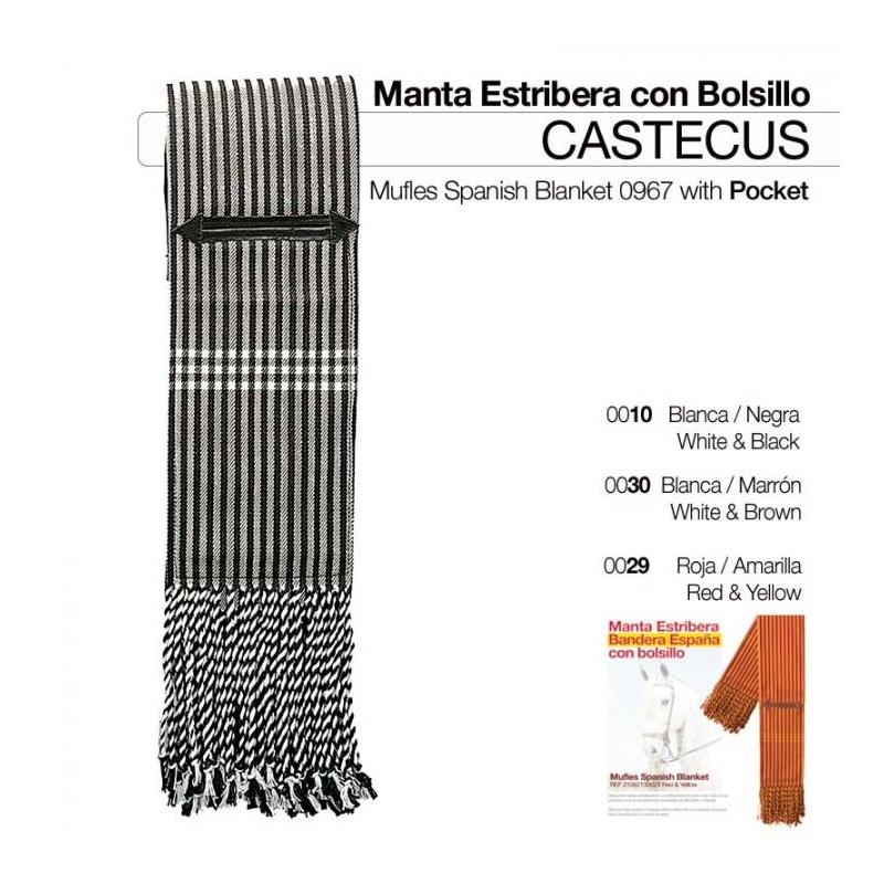  Manta Estribera Con Bolsillo Castecus