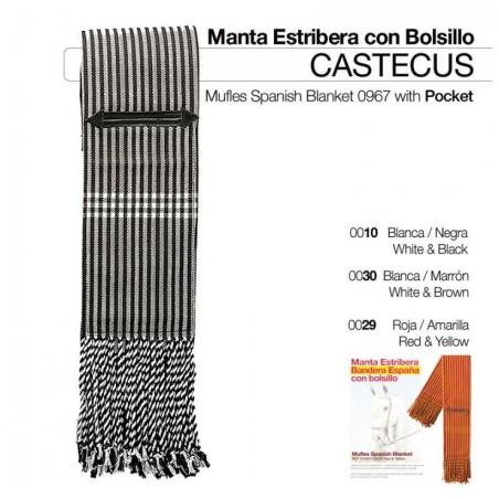  Manta Estribera Con Bolsillo Castecus