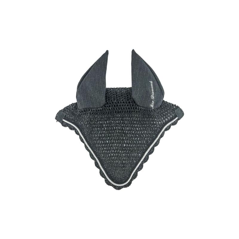 Equestro Diamond Model Fly Veil In Cotton