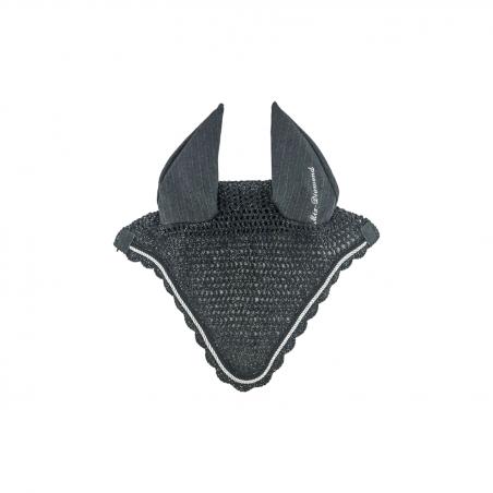 Equestro Diamond Model Fly Veil In Cotton
