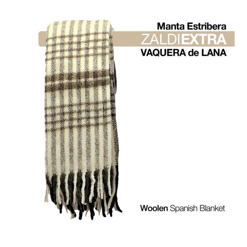  Manta Estribera Zaldi Extra Vaquera Lana