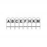Dressage Markers In Iron Set Of 8 Pcs Abcefhkm