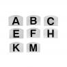 Dressage Markers Inplastic Set Of 8 Pcs Abcefhkm