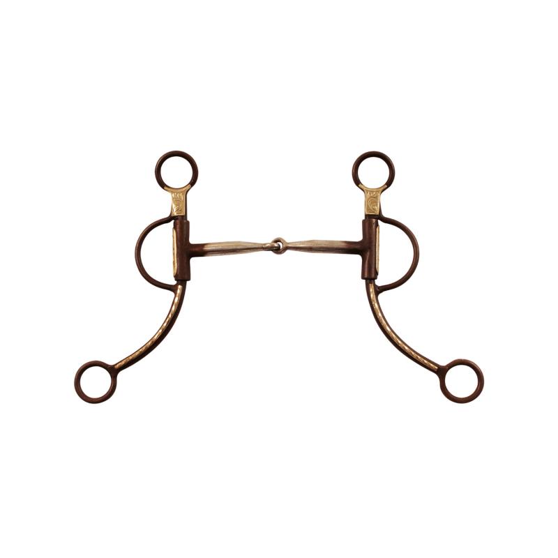 Antique Bit Long Cheeks W/gs Trims