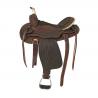 Lakota Western Saddle Round Skirt Engraved And With Silver Wire