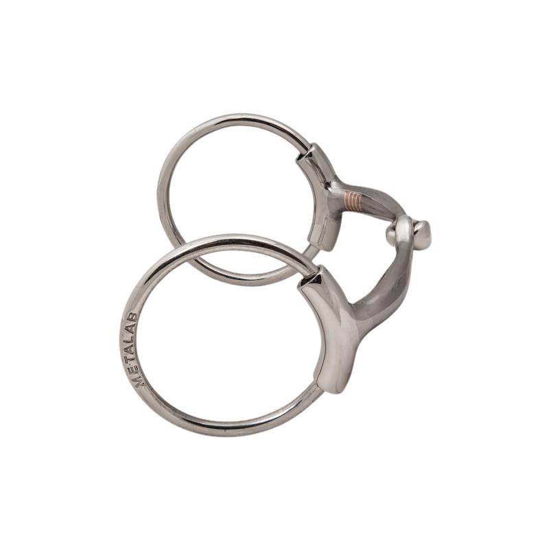 Bf Anti-Collapse Jointed Snaffle Curved Copper Inlays 12Mm