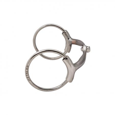 Bf Anti-Collapse Jointed Snaffle Curved Copper Inlays 12Mm