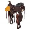Western Saddle Stainless Steel Fitting Grain Leather Flower Stamp 2817
