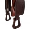 Western Saddle Stainless Steel Fitting Grain Leather Flower Stamp 2817