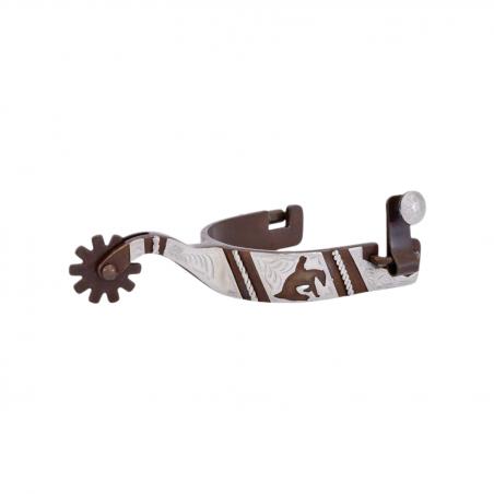 Fg Reining Spurs Engraved Trim With Reiner Motif Ladies