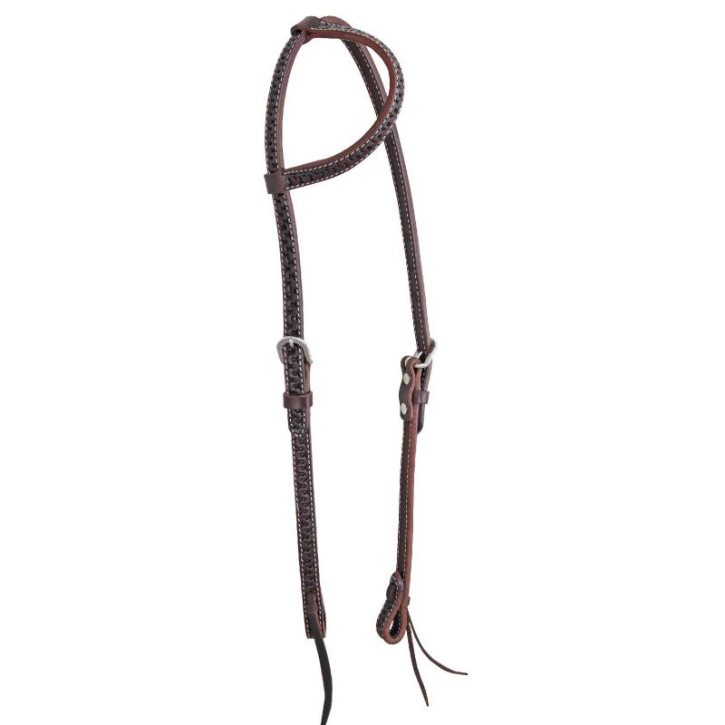 Pool's One Ear Headstall 23748 With Snake Tooling