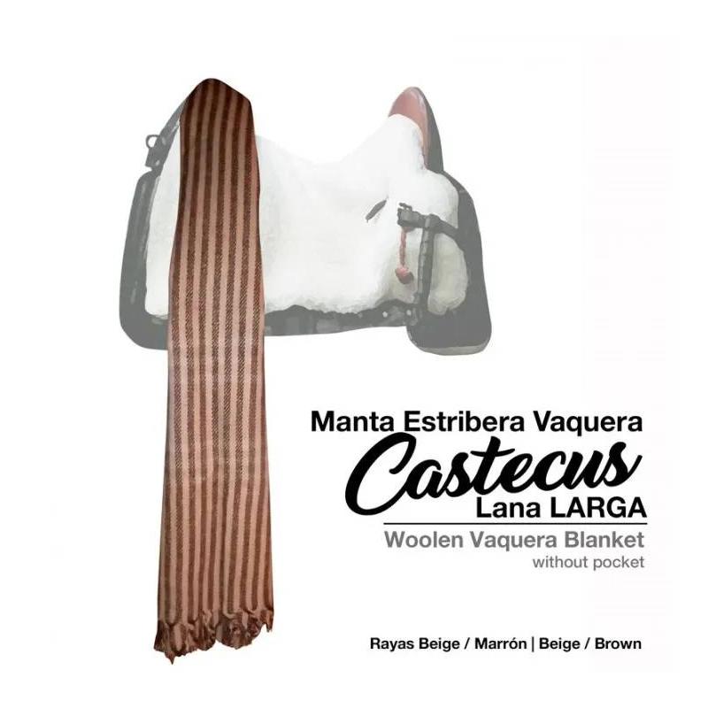 Manta Estribera Castecus Vaquera Lana Larga
