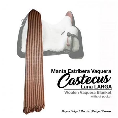 Manta Estribera Castecus Vaquera Lana Larga