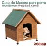 Perro Casa Madera 100X88X99Cm