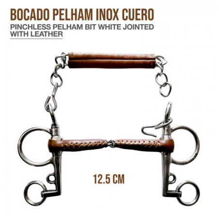 Bocado Pelham Inox Cuero Ps2501102