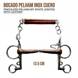 Bocado Pelham Inox Cuero Ps2501102