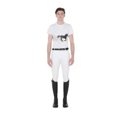 Man T-Shirt Pois Horse
