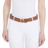 Double-Face Smooth Leather Belt With Logo Buckle