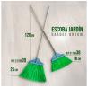 Escoba Jardín 25Cm. Con Palo 1.20M.