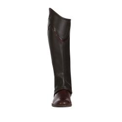 Unisex Leather Gaiters With Contrasting Profile
