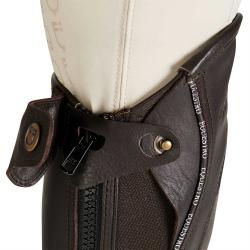 Unisex Leather Gaiters With Contrasting Profile