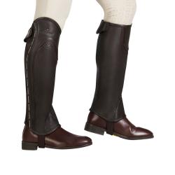 Unisex Leather Gaiters With Contrasting Profile