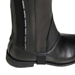 Unisex Leather Gaiters With Contrasting Profile