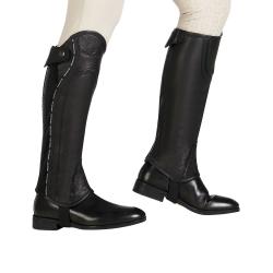 Unisex Leather Gaiters With Contrasting Profile