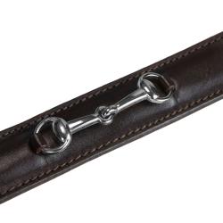 Leather Belt With Snaffle Bits