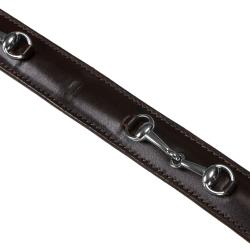 Leather Belt With Snaffle Bits