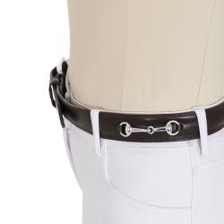 Leather Belt With Snaffle Bits