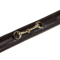 Leather Belt With Snaffle Bits