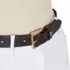 Leather Belt With Snaffle Bits