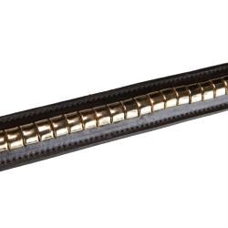 Leather Belt With Silver Clincher