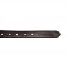 Leather Belt With Silver Clincher