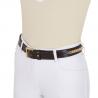 Leather Belt With Silver Clincher