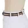 Leather Belt With Silver Clincher