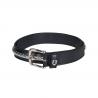 Leather Belt With Silver Clincher